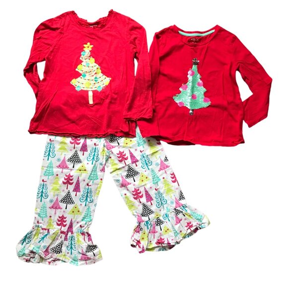 Jelly the Pug and Other Brand Christmas, Holiday T-Shirts, Ruffle Pants Girls 6 - Picture 1 of 16